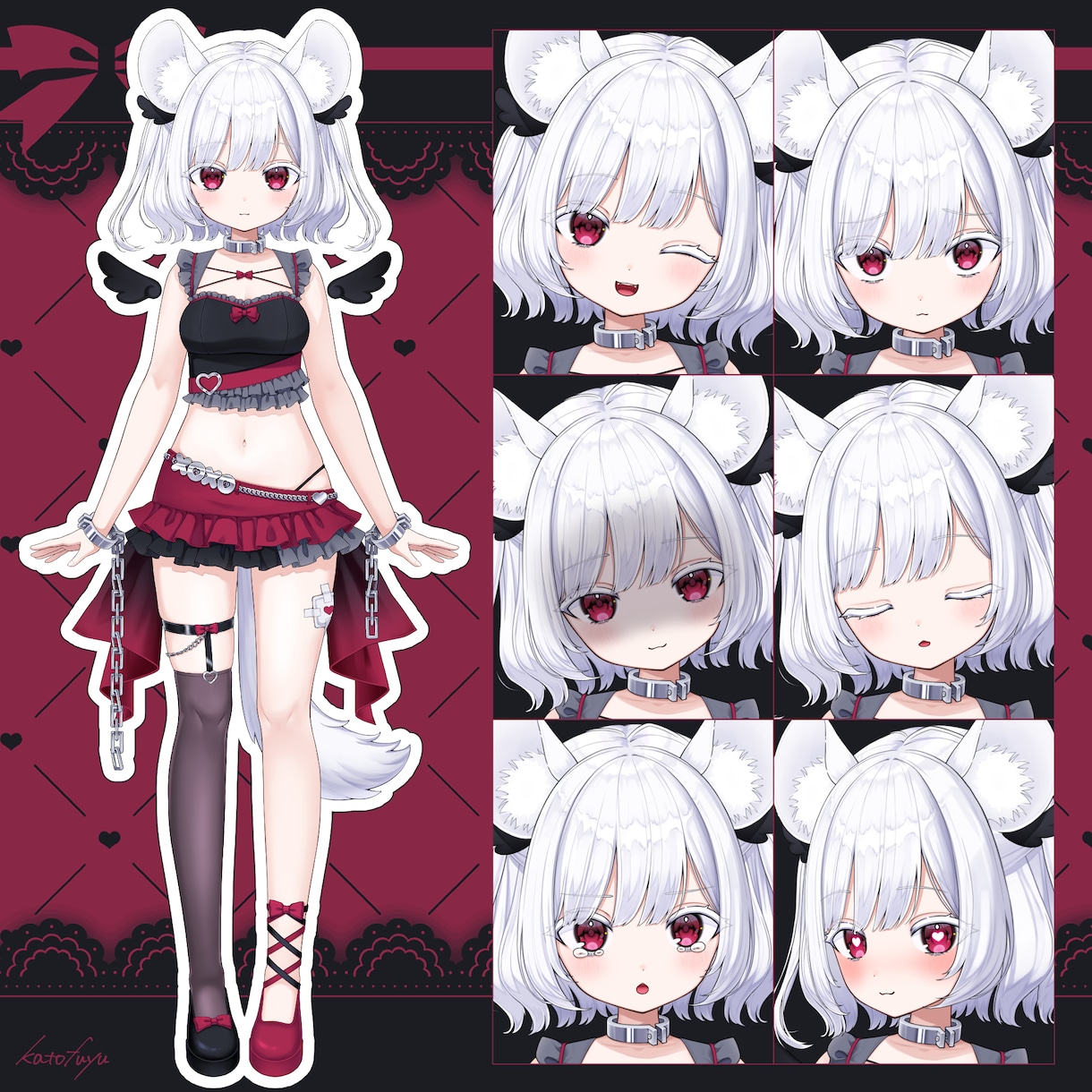 高可動域VTuber✨全工程制作します キャラデザ持ち込みやイラストのみモデリングのみもOK！ イメージ6