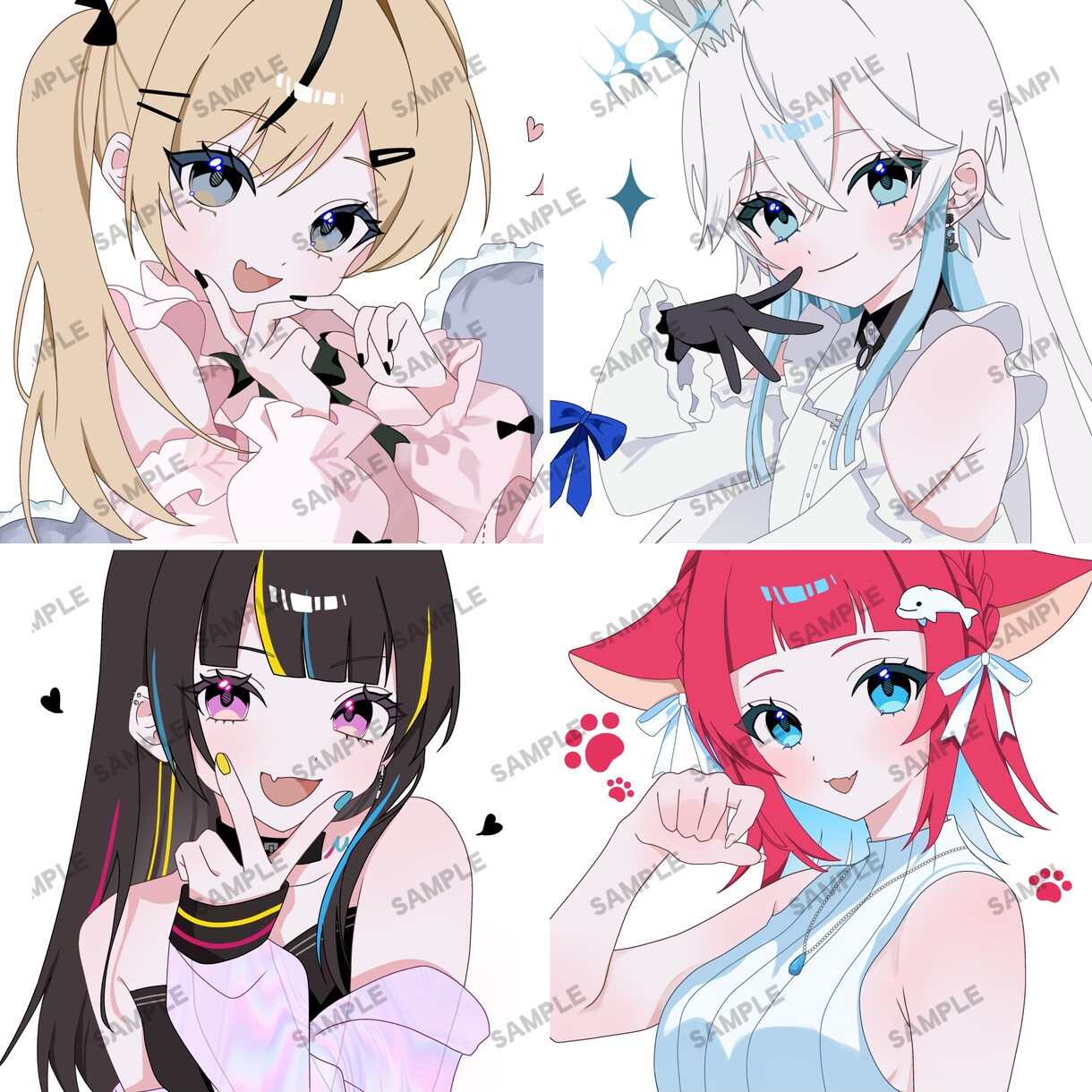 商用利用可能イラストます 今まで、VTuberさんからの依頼は15件いただきました。 イメージ1