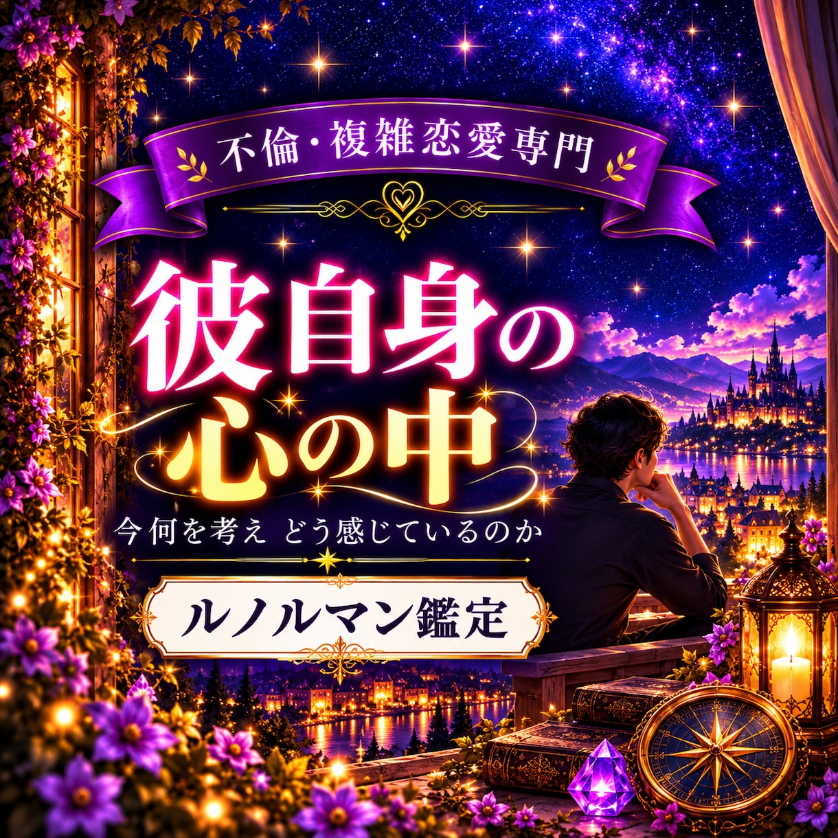 彼自身の心の中や本当の想いを見ていきます 私への気持ちだけでは見えない、彼自身が抱えている想いと心理 イメージ1