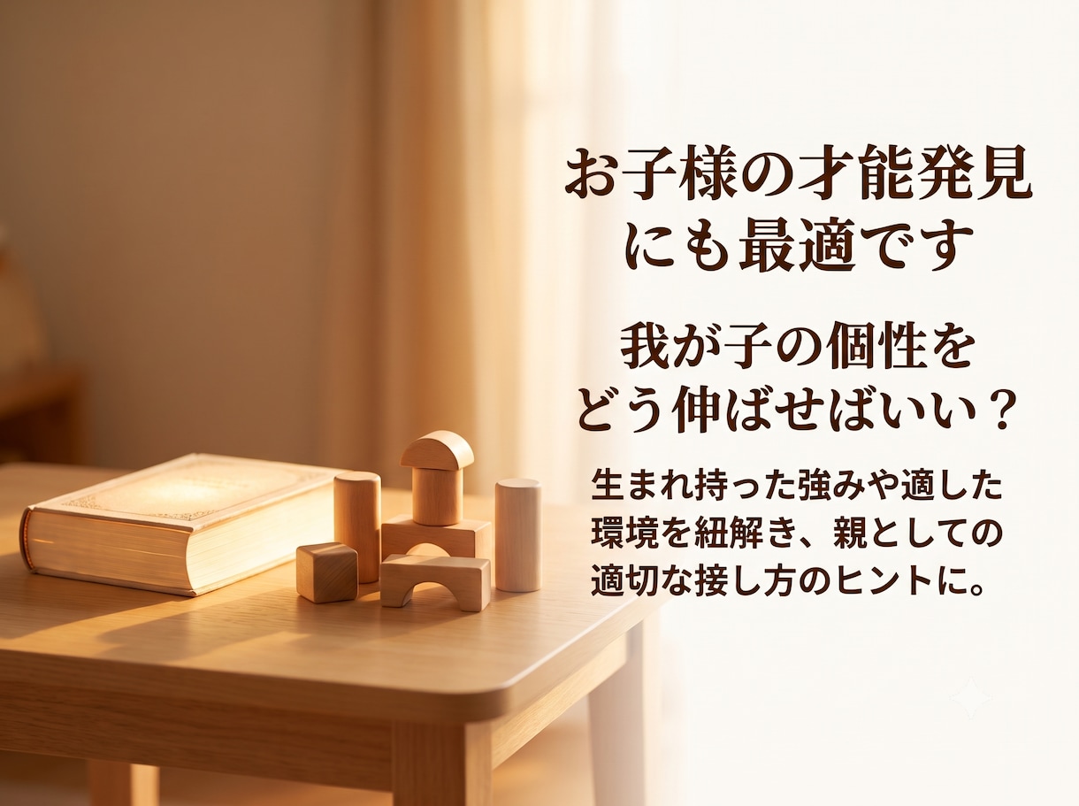 紫微斗数であなたの隠れた才能と適職を読み解きます 葛藤を紐解き、無理なく生きる為の才能と適職をロジカルに解析 イメージ3