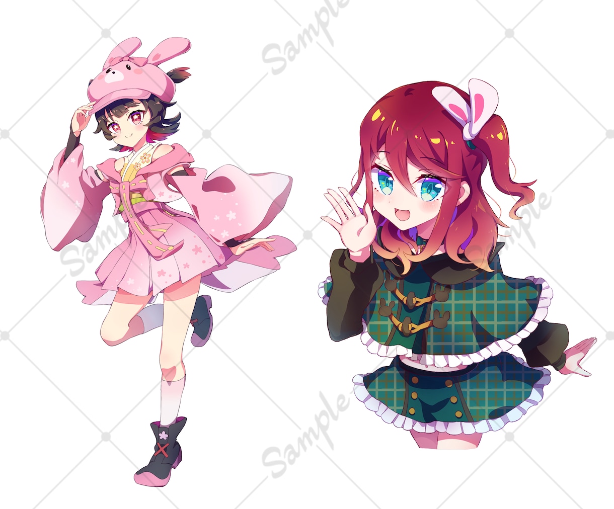 商用利用無料★キャラクターデザイン・立ち絵承ります 衣装デザイン、IRIAM用立ち絵、Live2D用パーツ分け可 イメージ7
