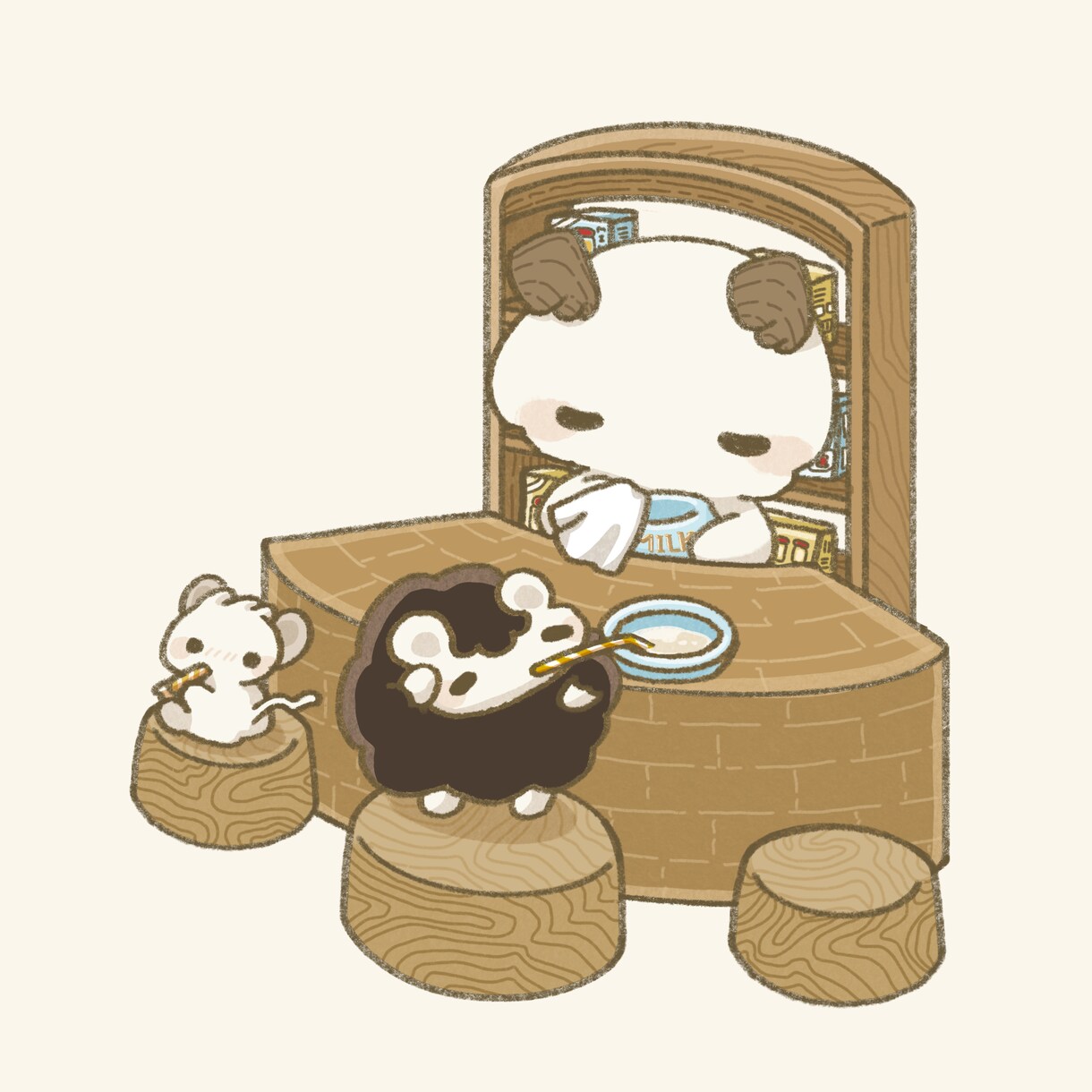 ゆるっとかわいいどうぶつのイラストを描きます ゆるふわでかわいいイラストをお求めの方へ イメージ2