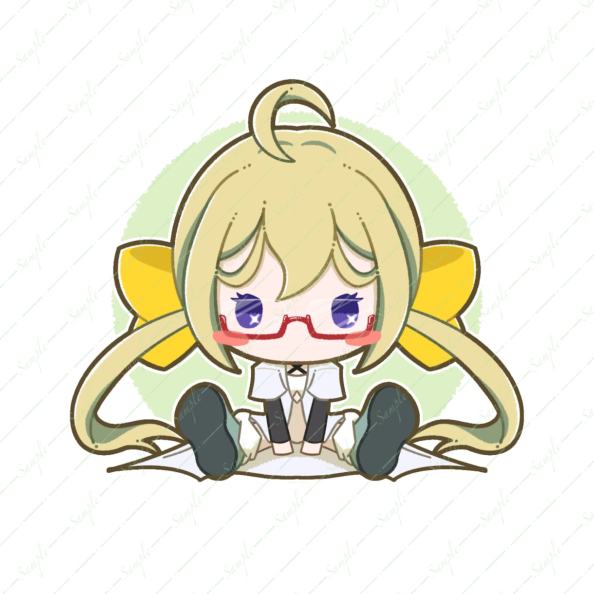 おすわりイラストを作成します ちょこんと可愛いく、ぬいぐるみみたい！ イメージ8