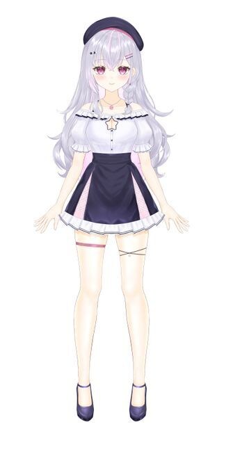 初心者向け！紫色ロングヘアの女の子販売します モデリング〜差分まで全てここで完結 イメージ2