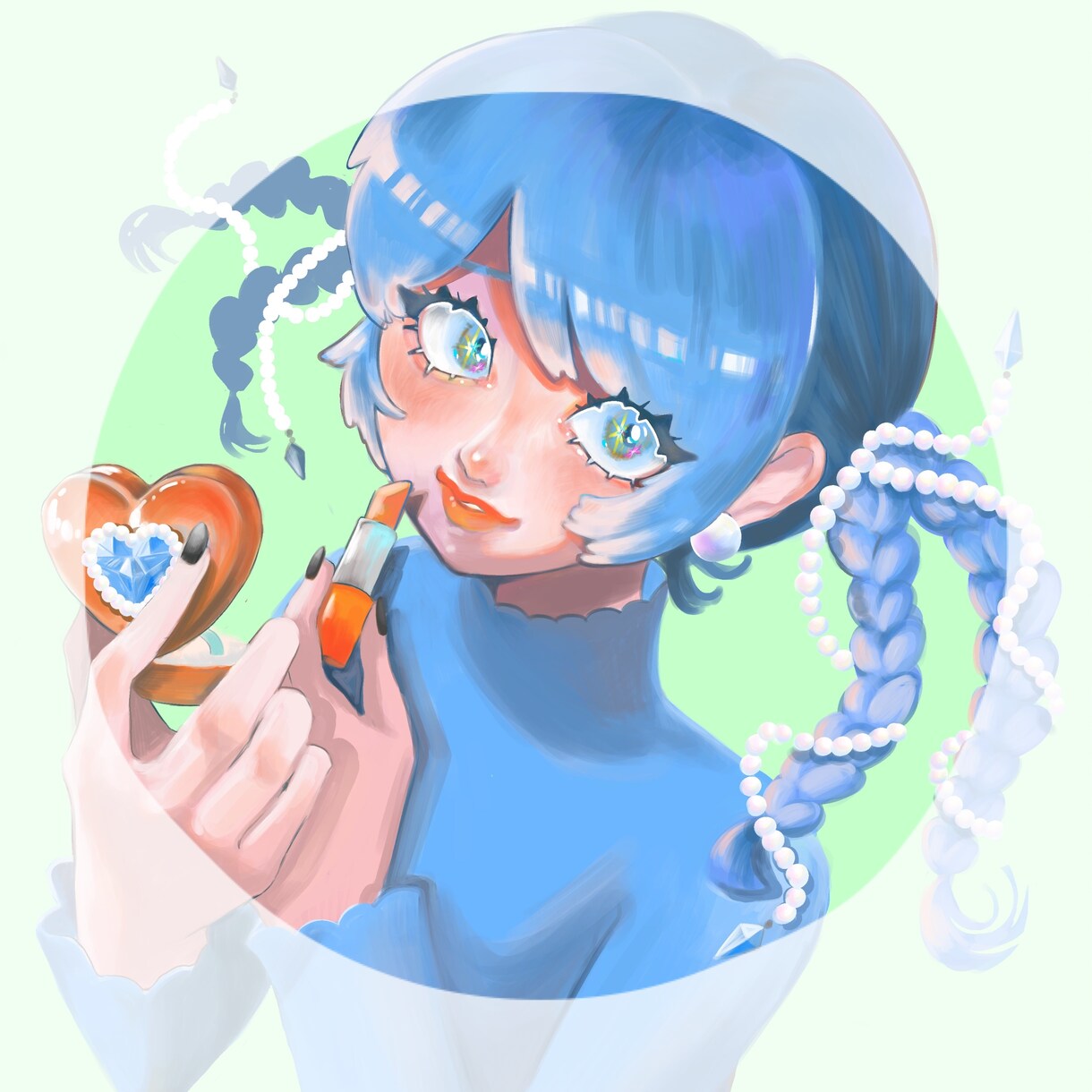 アイコン作成します ツヤツヤかわいい女の子イラストが得意です。 イメージ1