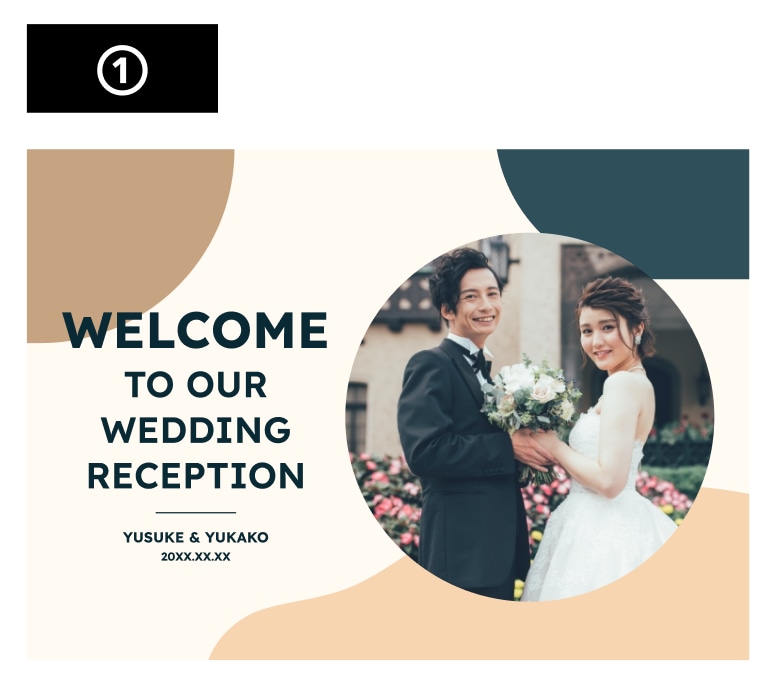 ポップなウェルカムボードを1週間で作ります 急ぎで結婚式のウェルカムボードが必要な方へ イメージ2