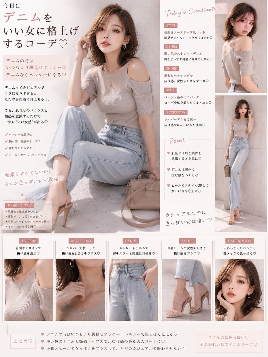 デートコーデ診断♡彼に愛される垢抜け提案します 彼の世界に溶け込む愛されコーデ イメージ1