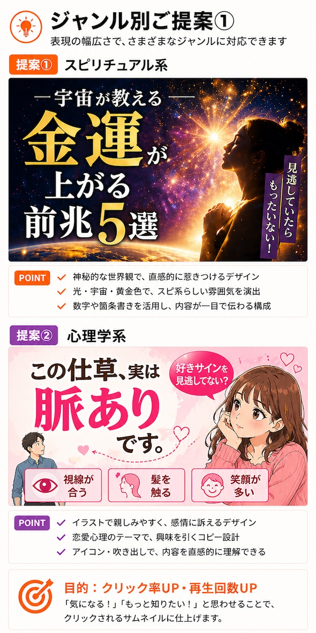 目を引くYouTubeサムネイルを制作します 見た瞬間にクリックされる構成で制作します イメージ6