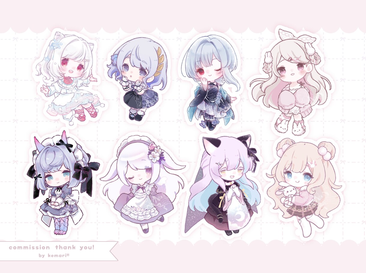 デフォルメイラストを制作します キャラクターの一番かわいい表情を引き出します！ イメージ2