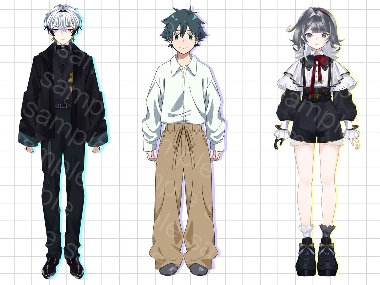IRIAMやLive2Dで使える 立ち絵描きます Live2D化可能なパーツ分けイラストや立ち絵を描きます イメージ8