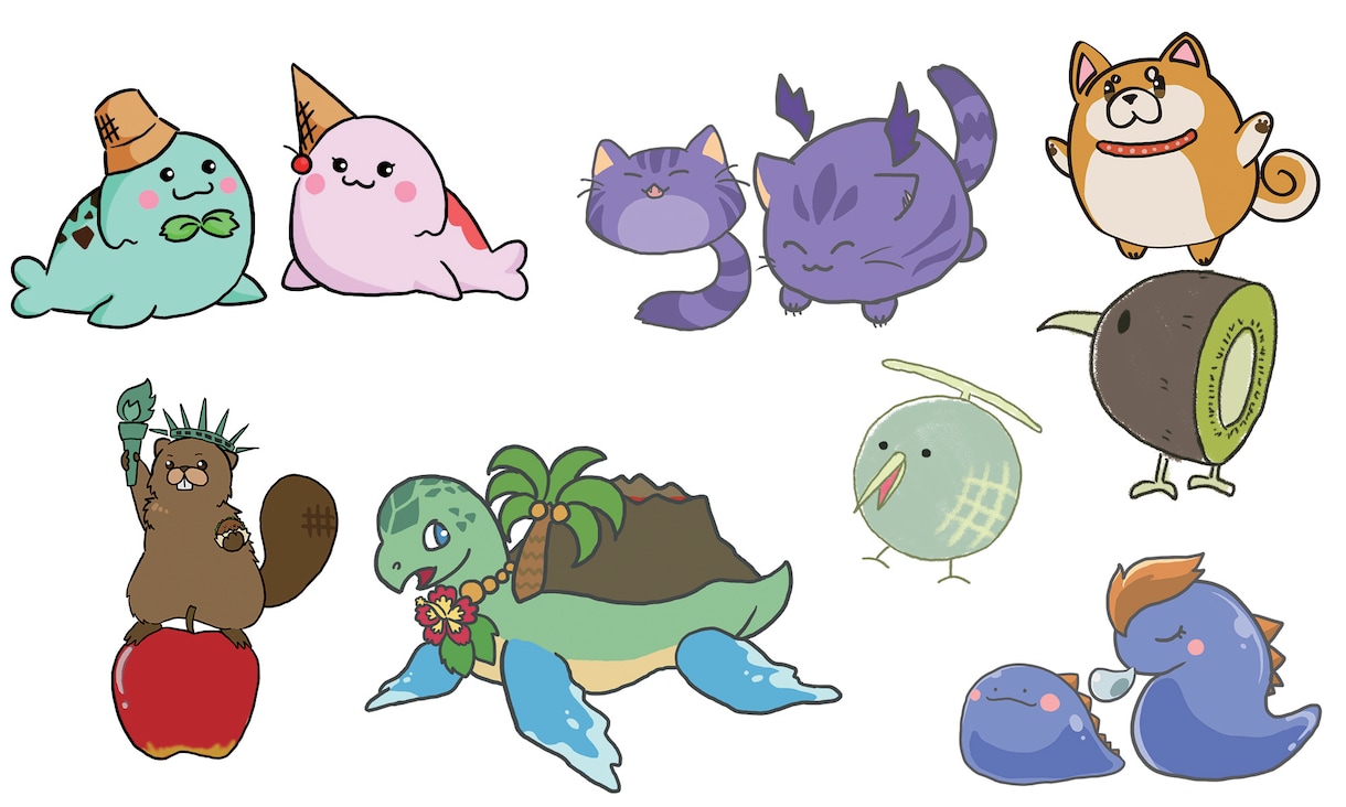 商用利用可！！個性豊かなキャラクター作ります 【商用利用可】動物、幻獣のキャラクターならお任せください！ イメージ2