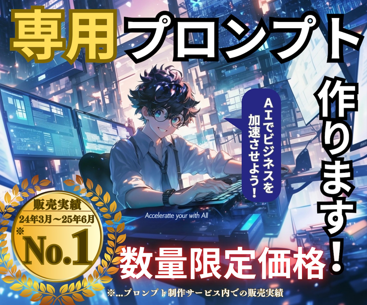 劇的に変わる！あなただけの専用プロンプト作ります 【☆5評価多数！初心者必見】求める回答がくる魔法のプロンプト イメージ1