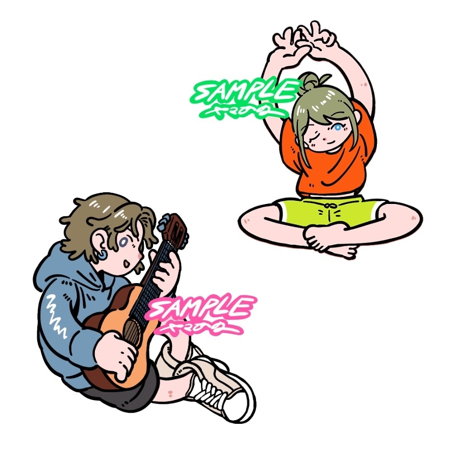 商用利用OK！ポップなデフォルメイラスト描きます SNSアイコンにもぴったり✨️動きのあるポーズが得意です！ イメージ7