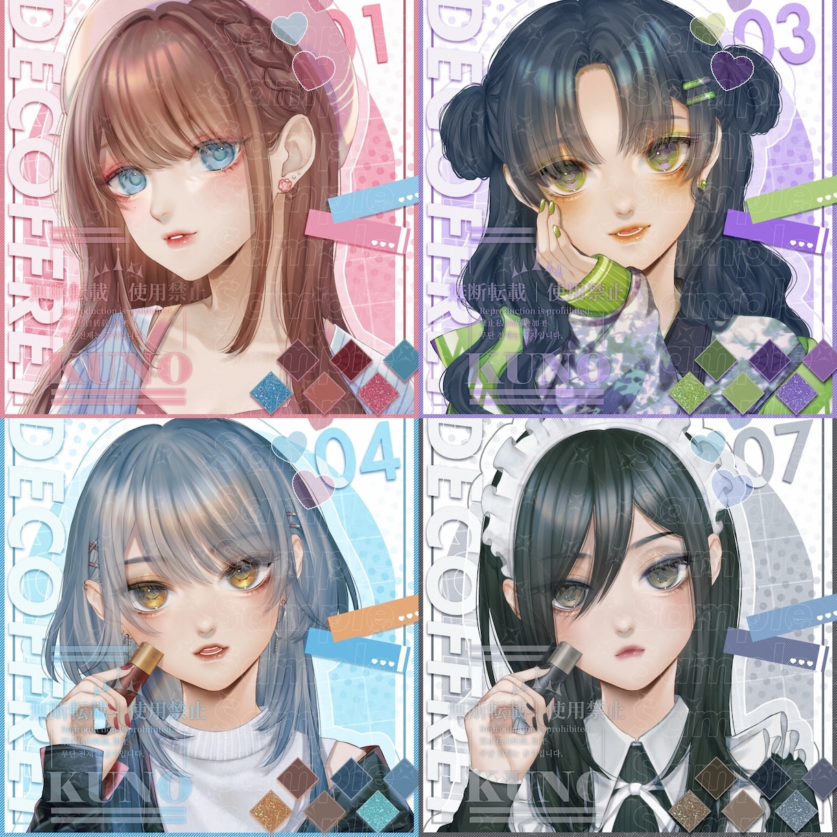 SNS / 配信活動者向けイラスト制作します SNS・配信活動で使いやすく綺麗なイラストを制作します✨️ イメージ5