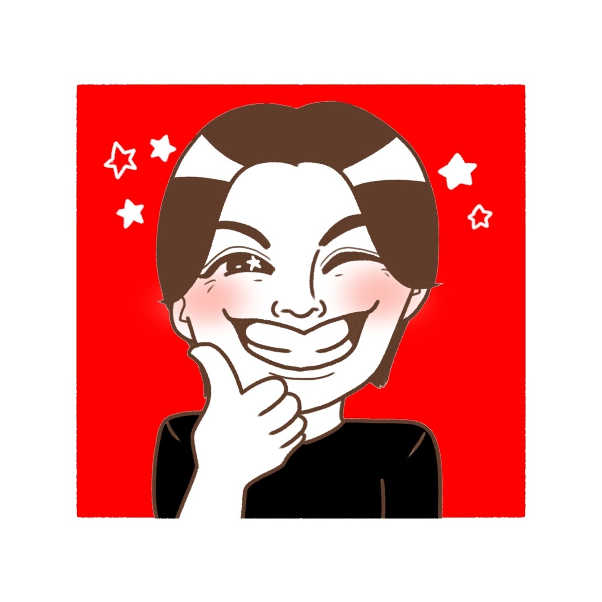 シンプルカラーの似顔絵描きます シンプルかわいい!アイコンにぴったり！ イメージ4
