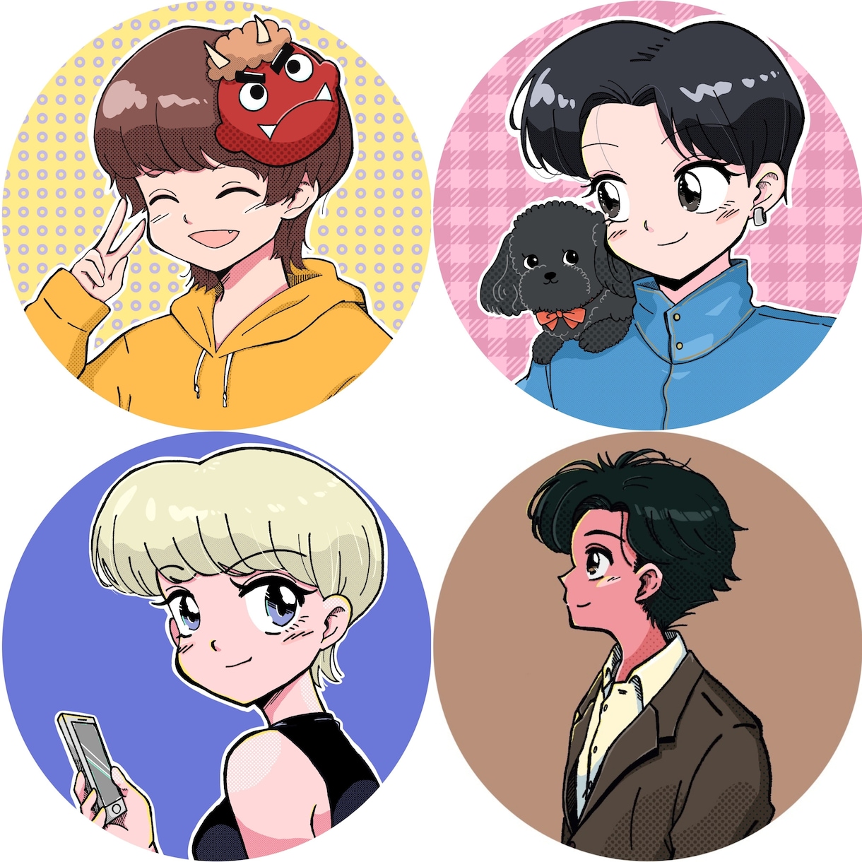 レトロポップで可愛いアイコン描きます ☆商用OK☆SNSにもオススメです！ イメージ8