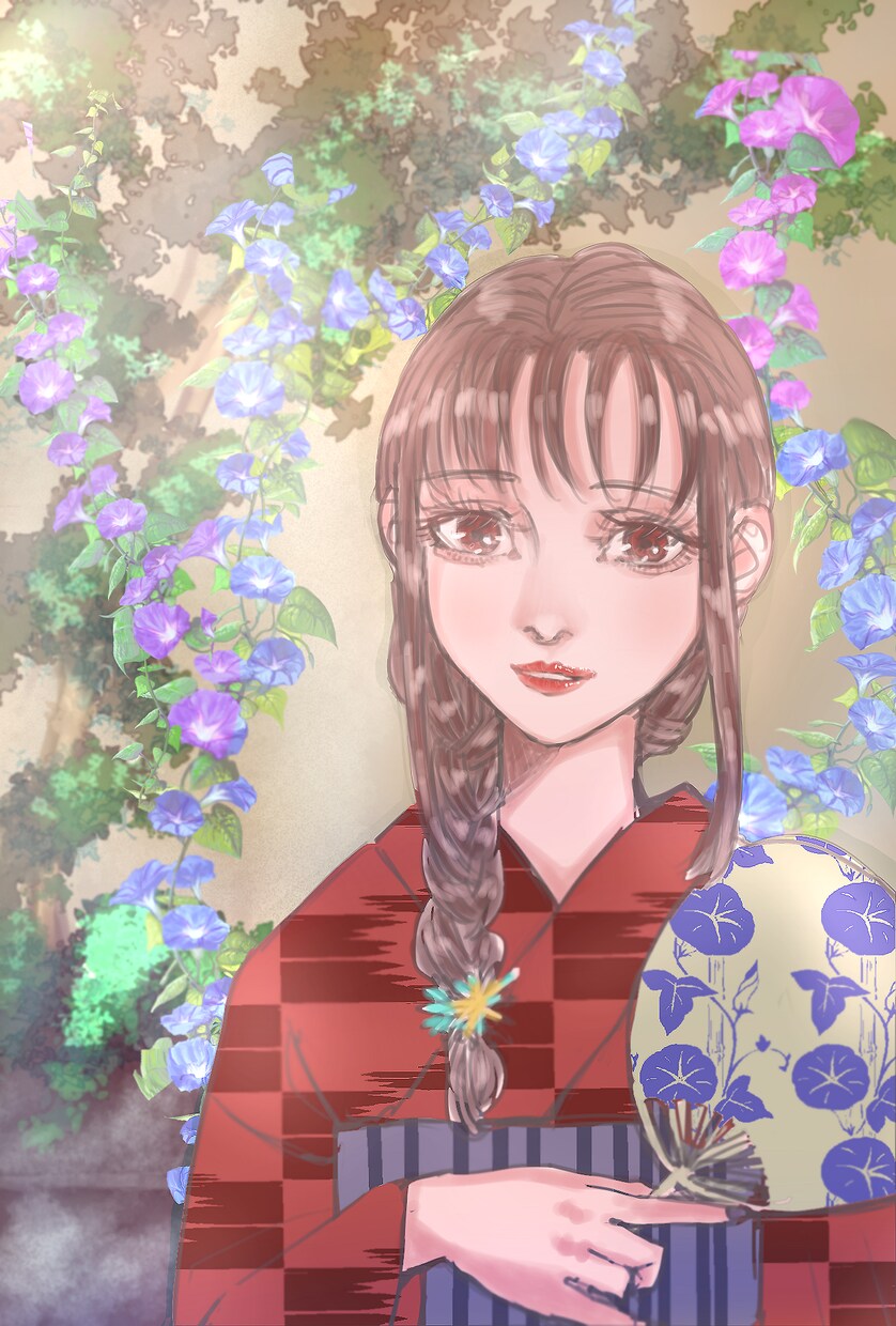 簡易背景ありの人物イラストを描かせていただきます 自分の作品の二次やサイト使用やゲームスチル使用にどうぞ！ イメージ9