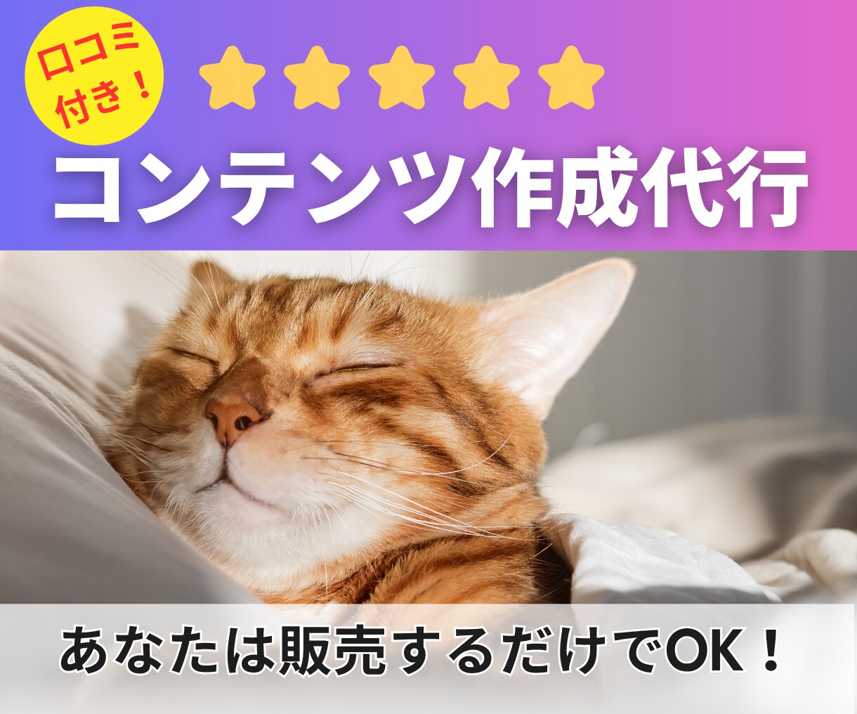 口コミ付きの売れるコンテンツをまるごと作成します レビューも僕が集めます！あなたは販売するだけでOK イメージ1