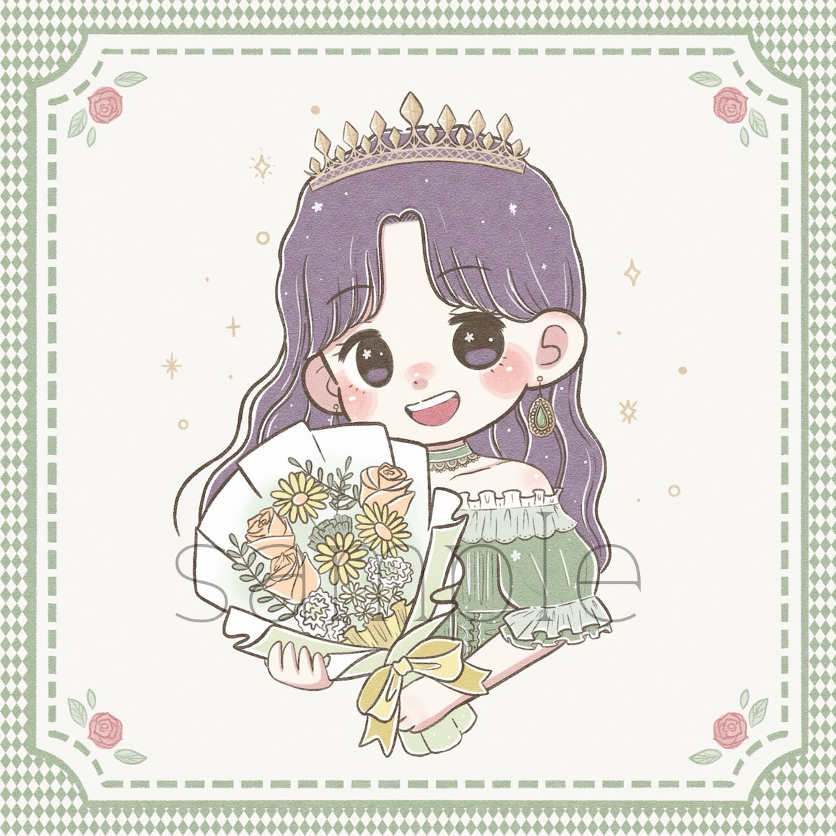 SNSで目を引く！ゆるかわPOPなアイコン描きます あなただけのオリジナルイラストを是非！ イメージ2