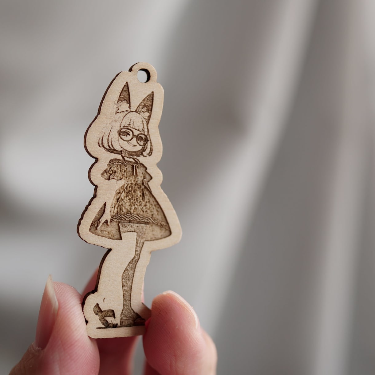 世界にひとつ木の温もり感じるモクキーをお作りします アクキーにはない温かみのあるチャームを製作してみませんか？ イメージ4