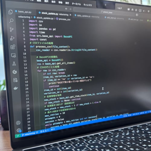 BASEの在庫管理全般を自動化します お手元の在庫情報をもとに在庫数やタイトルの更新などなんでも イメージ3