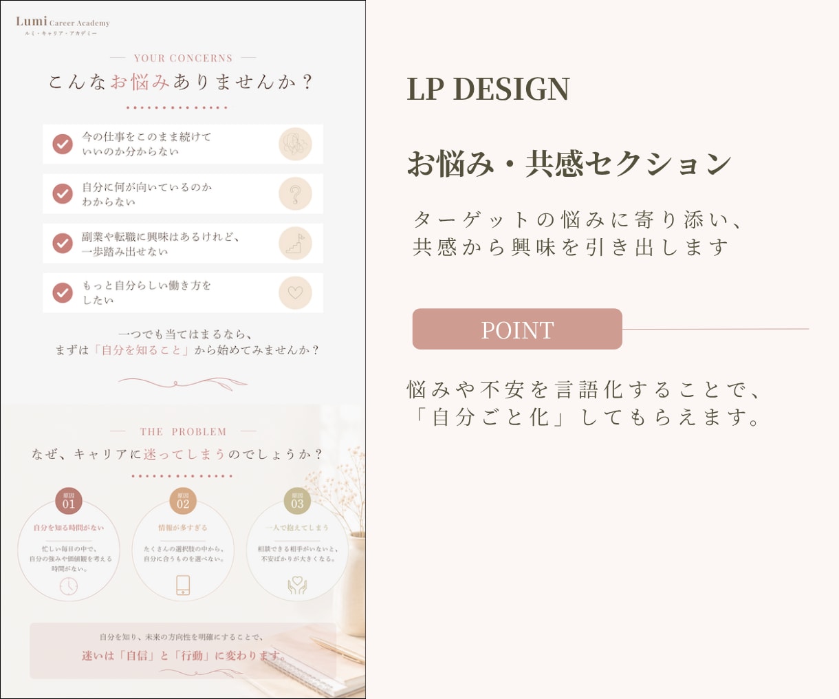 Canvaで女性向けLPを制作します 見やすく伝わる女性向けLPを丁寧に制作します イメージ6