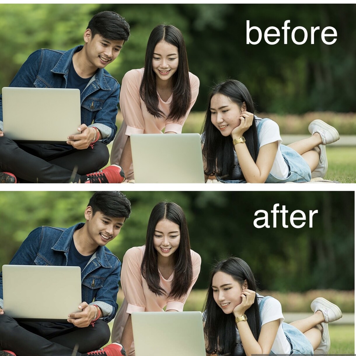 写真の修正・加工をします 証明写真や友達との写真など今よりもっと素敵にしませんか？♪ イメージ1