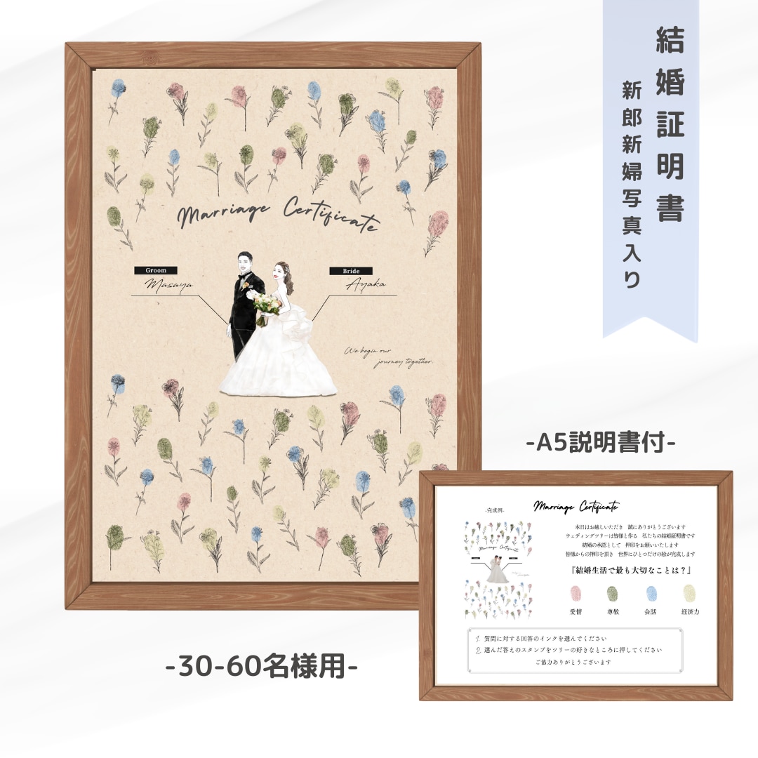 結婚式で使える結婚証明書作ります 新郎新婦様のお写真付きです！！！ イメージ1