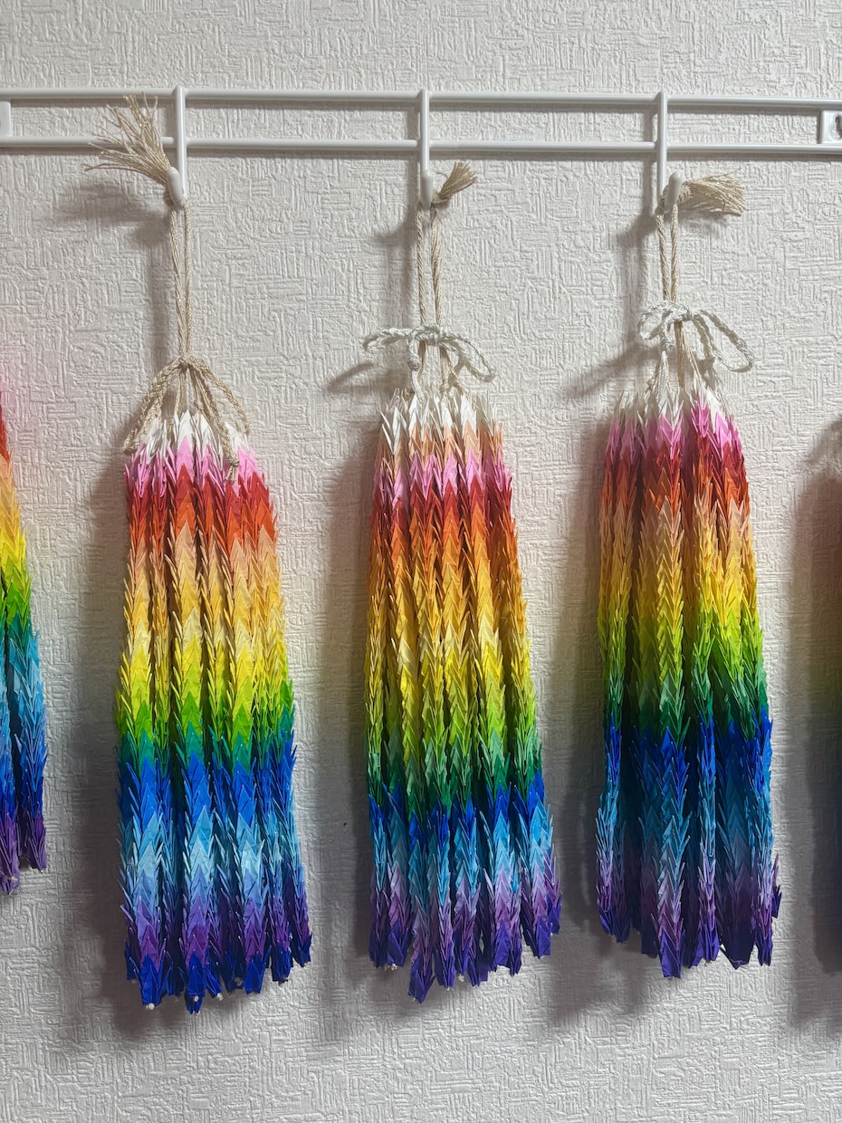 即日発送可能！☆★（6セット限定）千羽鶴折ります \\必勝祈願、海外の方へのお土産に╰(*´︶`*)╯♡// イメージ1