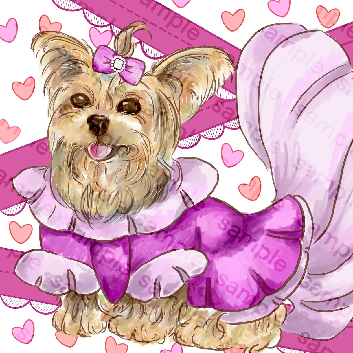 ペットのイラスト｜可愛いデフォルメ風に描きます 【最短5日納品】 SNSアイコン、自分用グッズ、贈り物 イメージ2