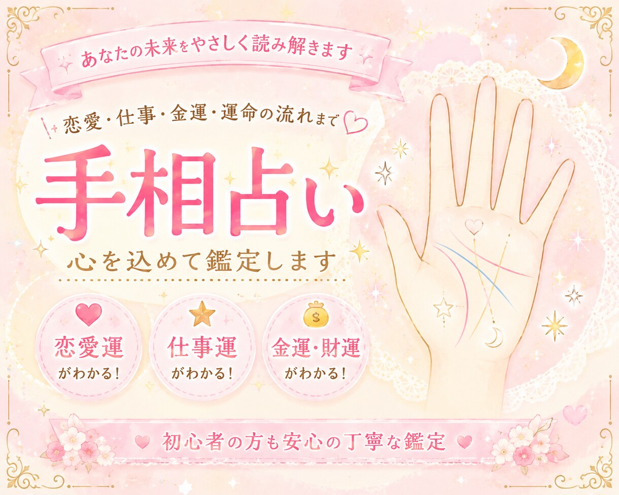 あなたの手相見ます 手軽に手相を占ってみませんか？ イメージ1