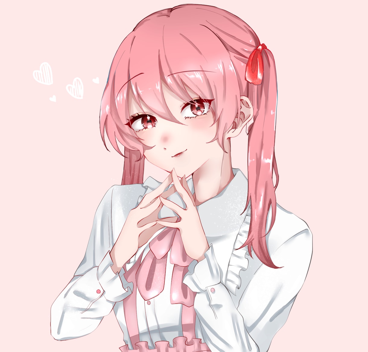可愛いキラキラしたイラスト描きます アイコン、1枚絵、立ち絵、夢絵、アイコン描きます！ イメージ3