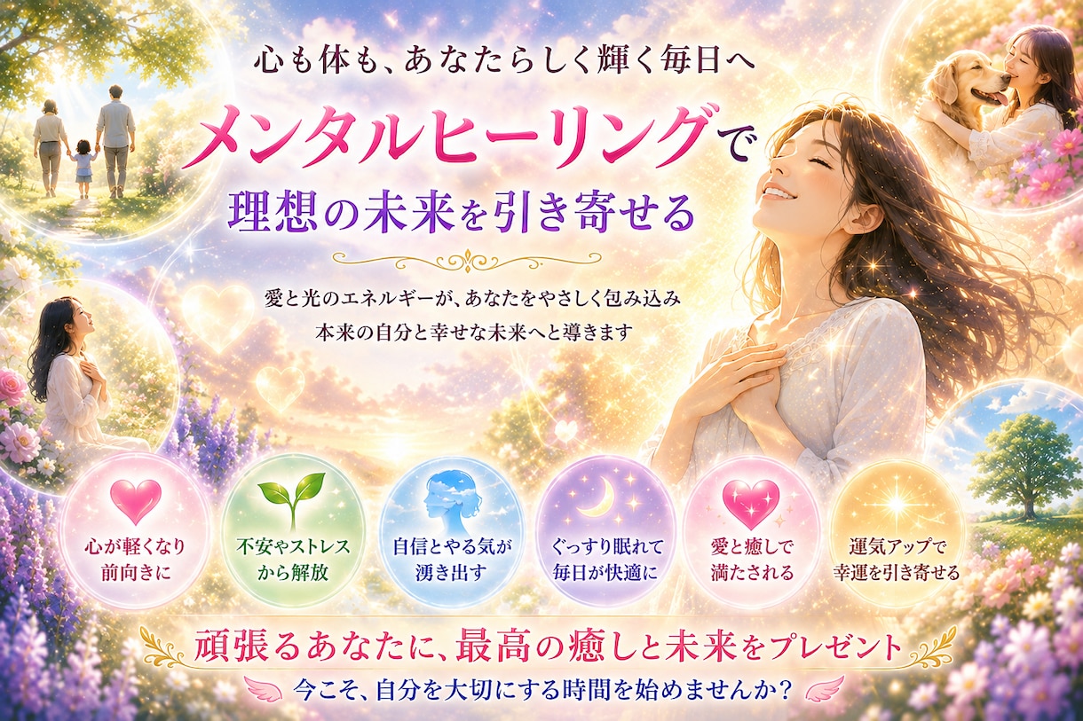メンタルヒーリング【不調不安・モヤモヤ】浄化します 負の悪影響を軽くし、守りブロック強化で人生好転をサポート♪ イメージ5
