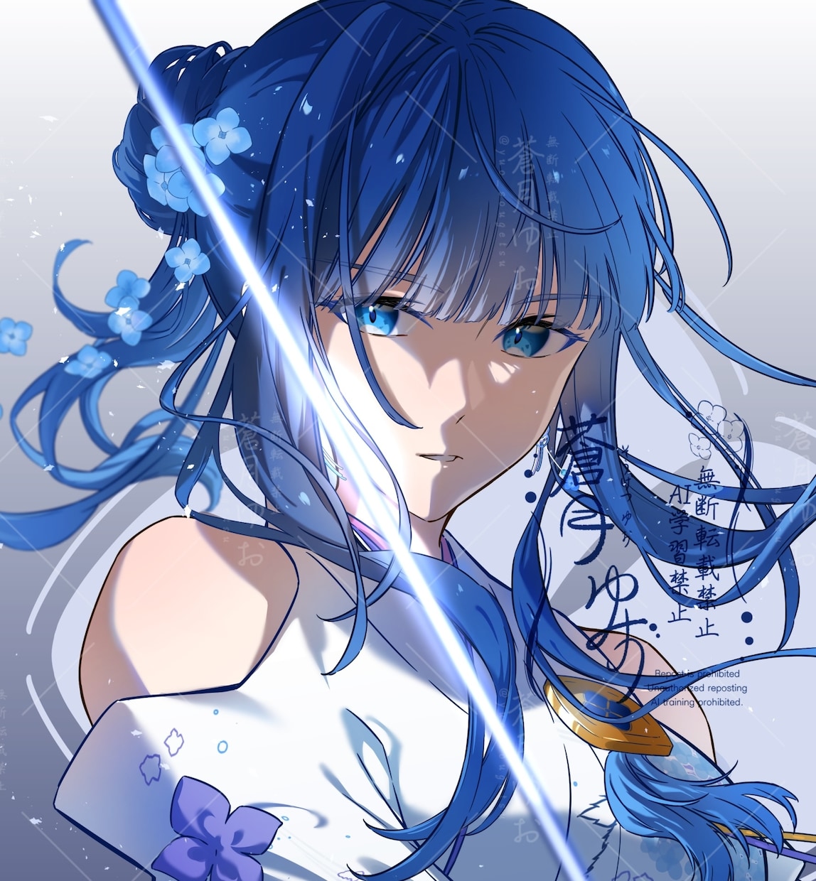 和風な一枚絵、アイコン、サムネ、キャラデザ描きます 綺麗、儚さのある絵に仕上げます イメージ1