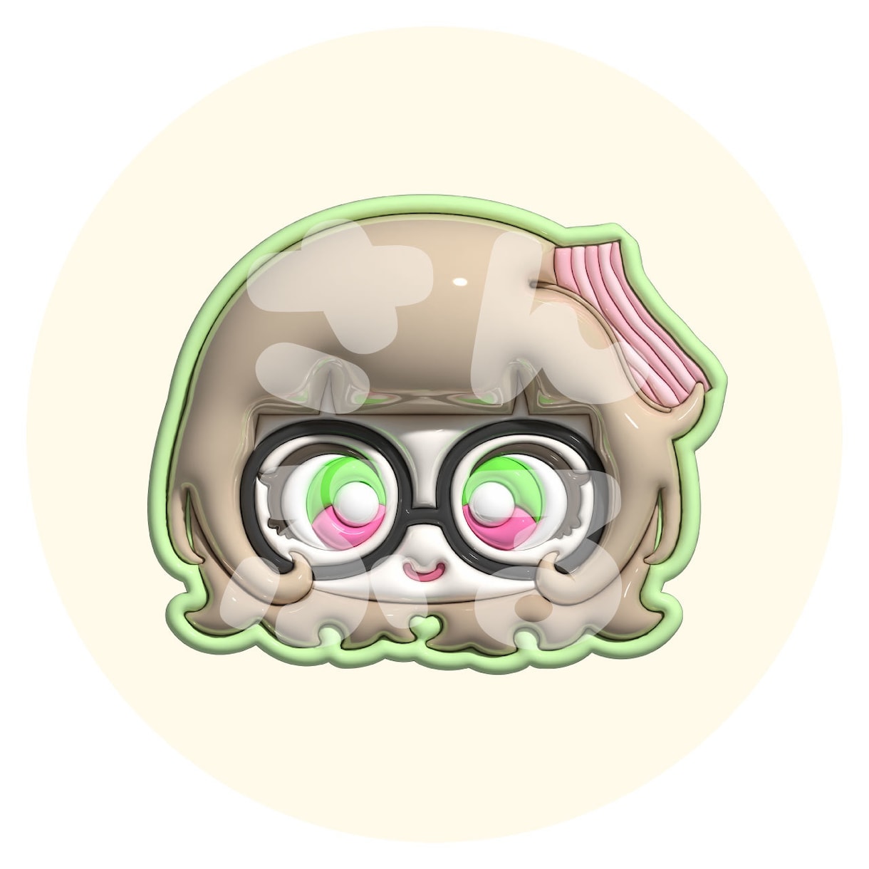 限定価格中！｜ぷっくり可愛いアイコン描きます 立体感が可愛いぷっくりとしたお顔のアイコンを描きます！ イメージ3