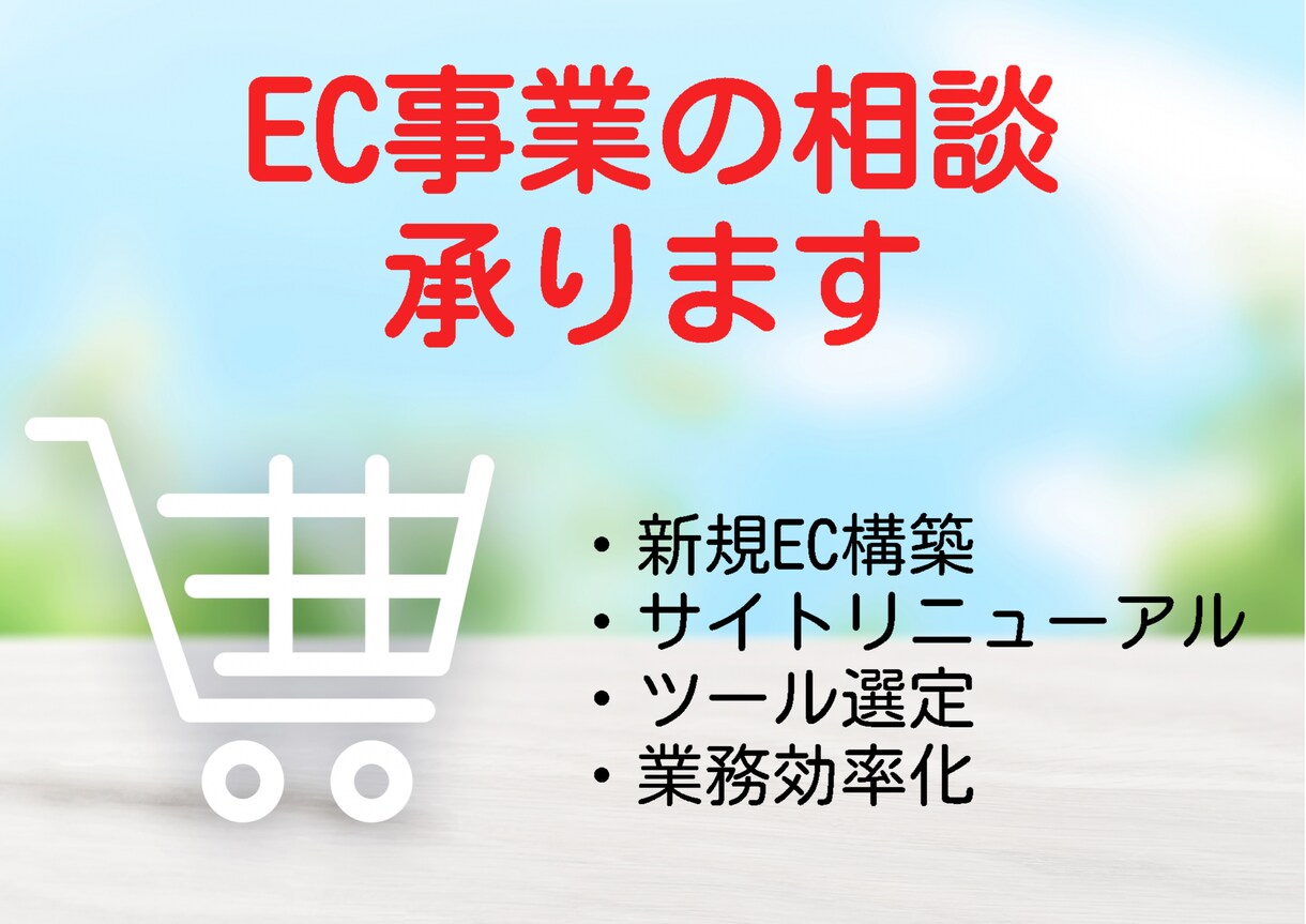 EC事業者様向け サイト運用の困り事にお答えします 売上拡大や日々の運用など、ここが良くなったらなぁを改善します イメージ1