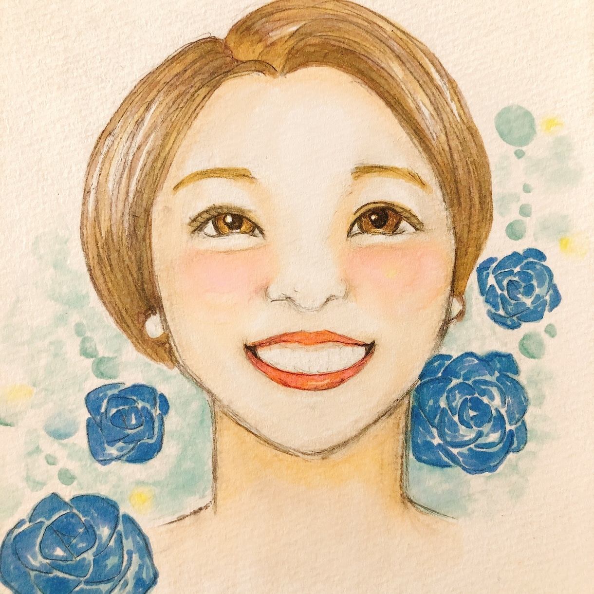 無料占い付き★Happyな似顔絵をお届けします 明るい色合いで♪結婚式/アイコン/大切な人へのプレゼントに◎ イメージ2