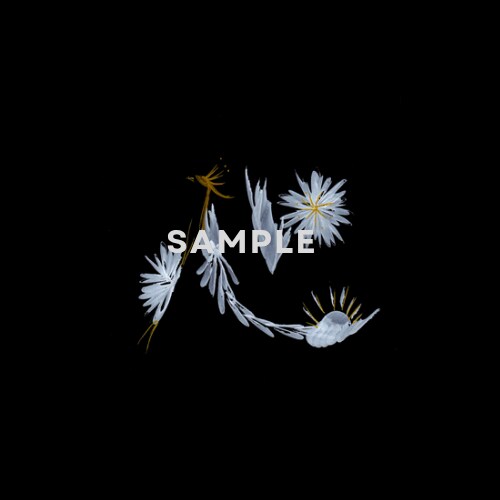 手描きの花文字をデータ（画像）でお届けします アイコンや待ち受け、ロゴに。手描きにしか出せない味があります イメージ4