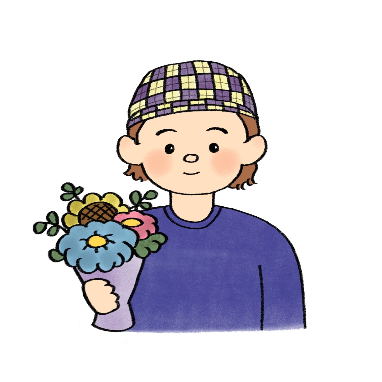おひとり様用似顔絵描きます やさしくてほっこりするたった一つの思い出似顔絵 イメージ1