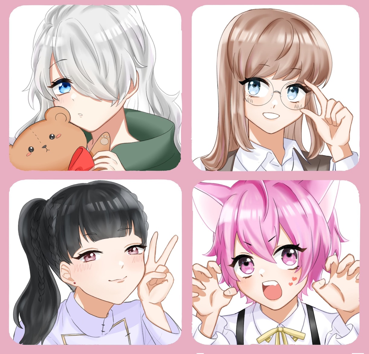 SNSなどに使える可愛いアイコン描きます 安い、丁寧な対応、納得いくまで修正OK！！ イメージ1