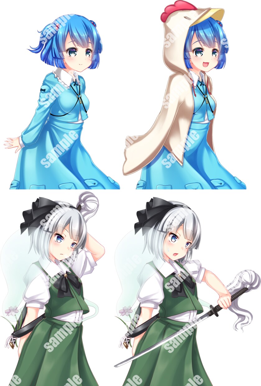 動画等に使える「キャラ立ち絵」制作します プレイ動画、歌ってみた、同人ゲームなど様々な用途に対応！ イメージ4