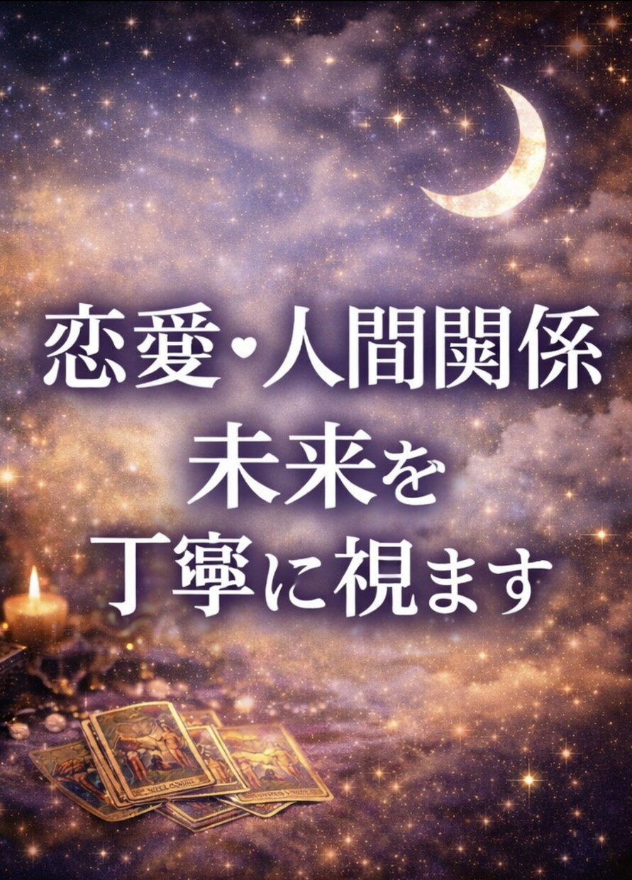 タロット×算命学×四柱推命で相手の気持ちを占います 恋愛・人間関係・未来の流れを具体的に鑑定します。 イメージ3