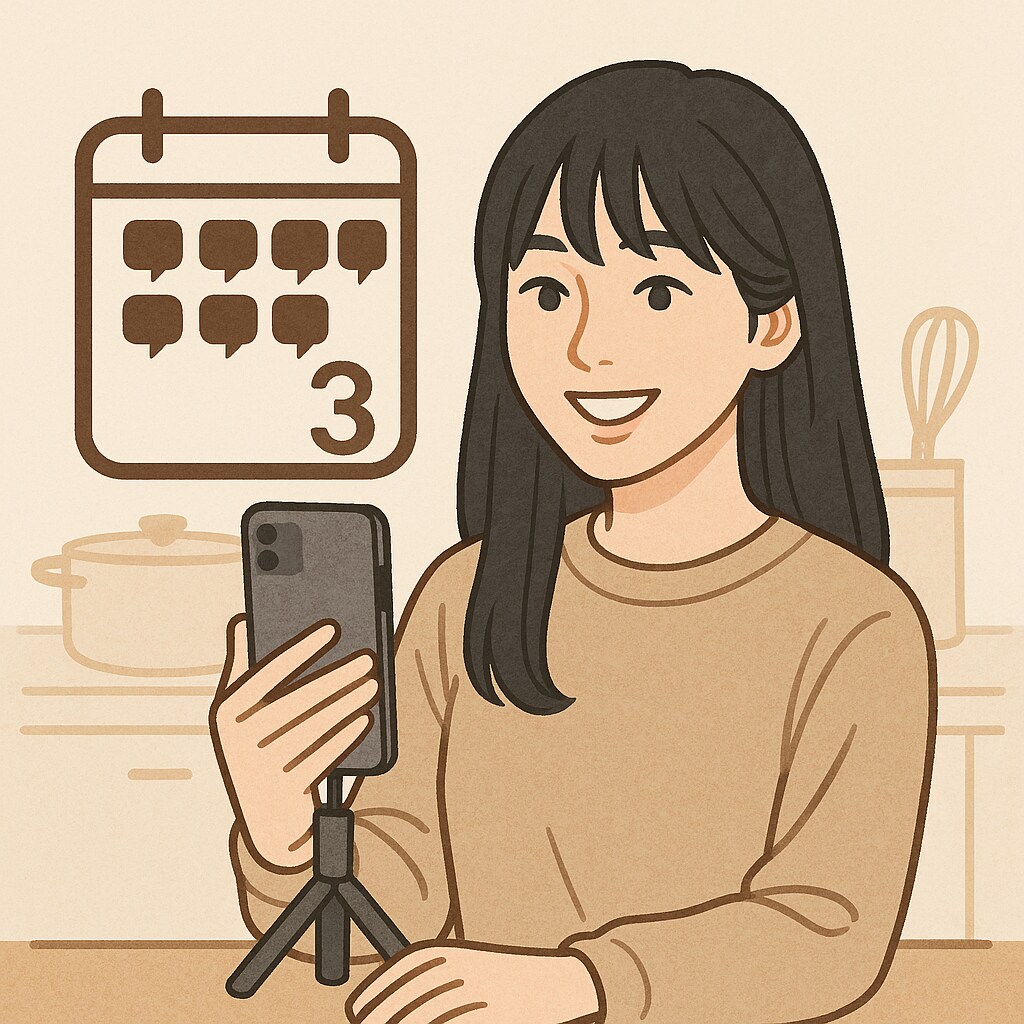 毎日1回、あなたとチャットでつながる3日間にします 役者として生きてる私からあなたへ送ります イメージ1