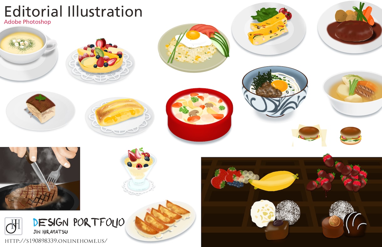 食べ物のイラストを制作いたします リアルタッチな食べ物のイラストを作成いたします！ イメージ1