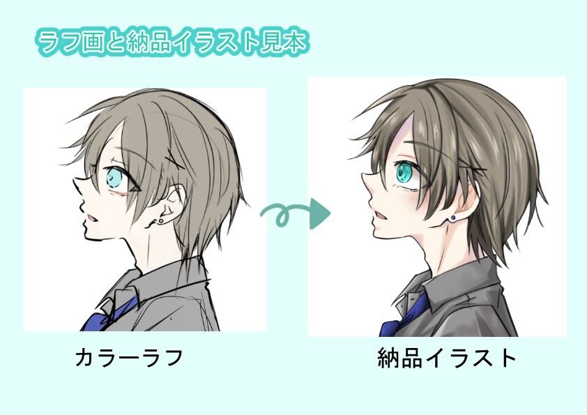 お好きなキャラクターイラストお描きします 中性的で可愛らしいイラストを制作いたします！ イメージ3