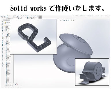 ポンチ絵やラフデザインからでもデータ化します solidworksで製品化できるデータ作成いたします。 イメージ2