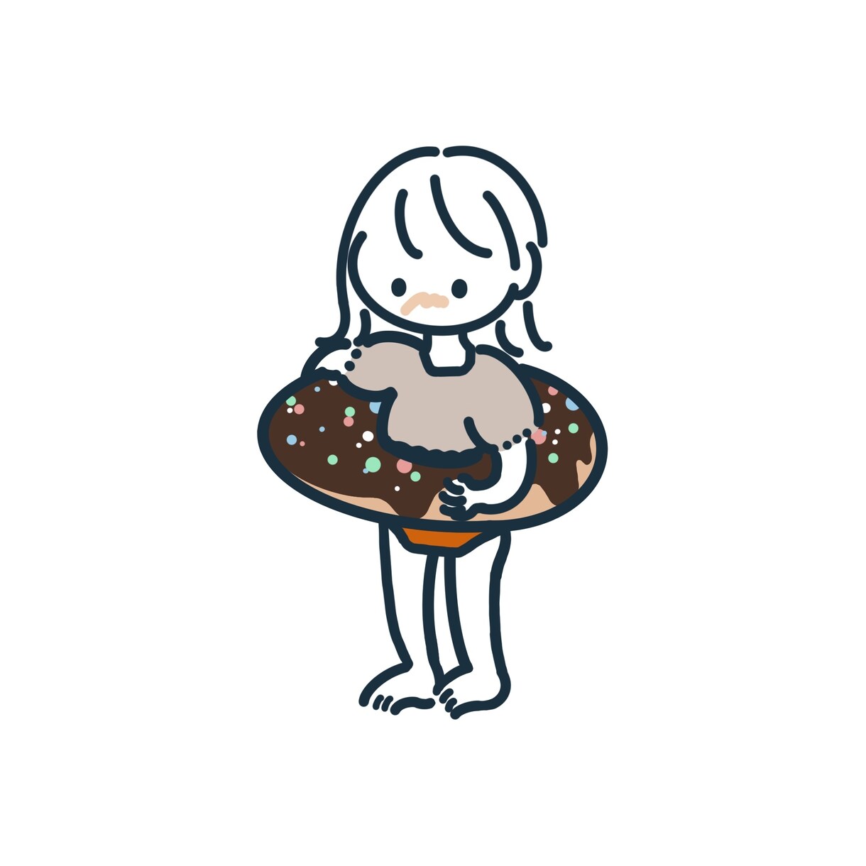 太めの線で日常のひとコマを描きます シンプルなイラストで、特別なひとときを切り抜きます♩ イメージ8
