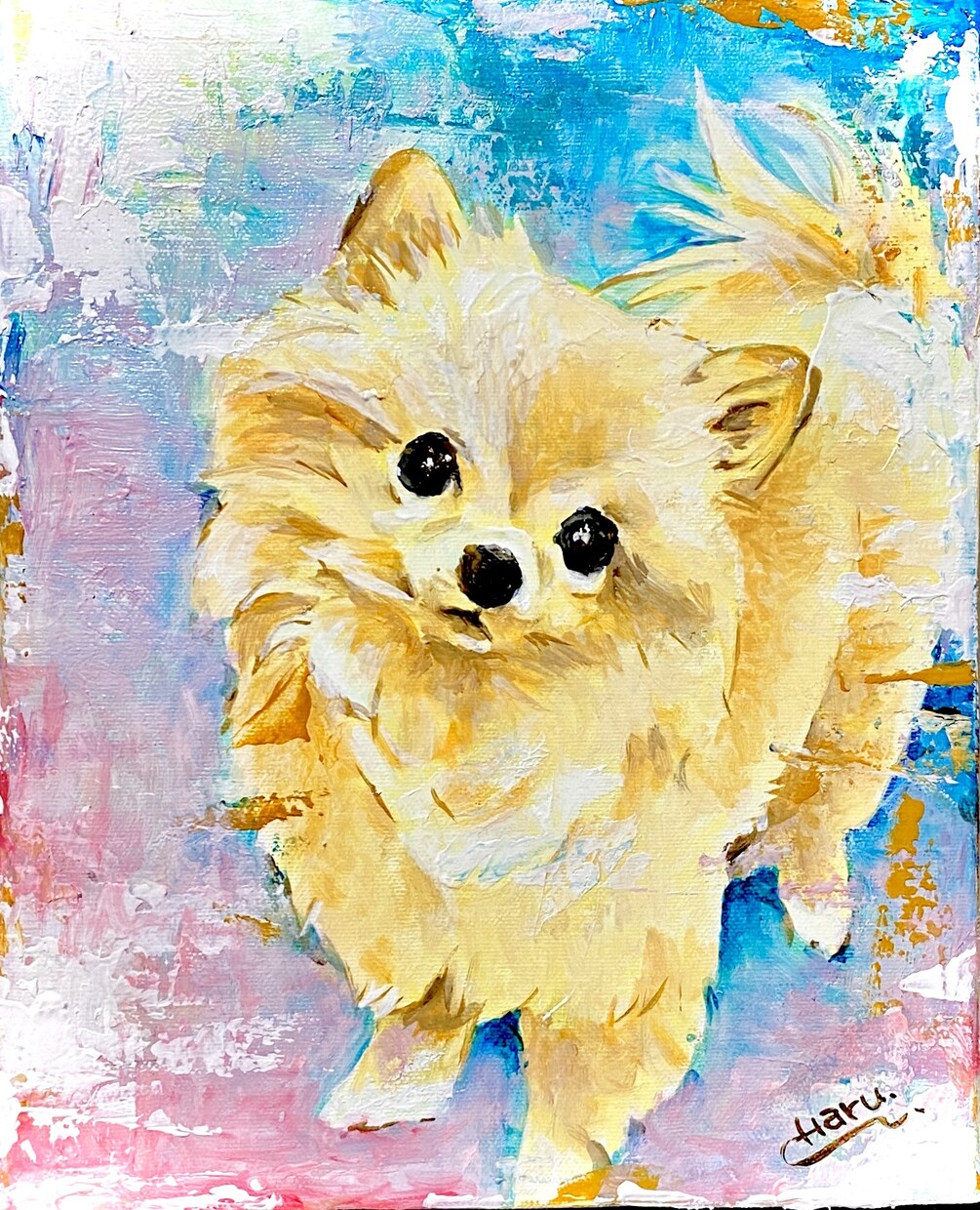 ペットの似顔絵を油絵で描きます 犬や猫など何でもOK!高級感のある油絵で記念に残しませんか？ イメージ7