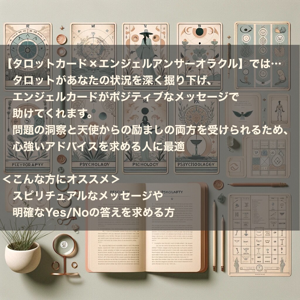 タロットカード×◯◯◯ で、より具体的に鑑定します 無駄なトークのやり取り不要！追加質問2回までOK！ イメージ9
