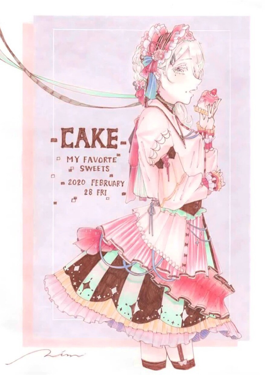MVやサムネなど服までこだわるイラストを提供します 少女漫画のような顔の人物にハイセンスな洋服を着せ制作します イメージ4